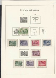 sweden 1933-38 stamps page ref 18054