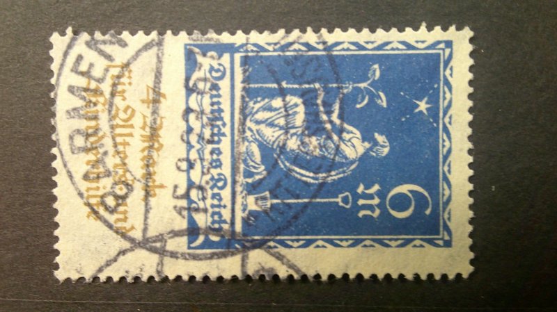 Germany 1922 Semi-Postal Scott# B3-B4 USED Complete VF-XF Circular Cancels