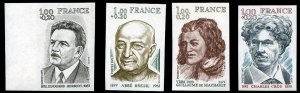 France, 1950-Present #B499-502 (YT 1953-1956) Cat€61, 1977 Famous People, i...