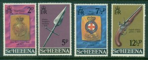 St Helena 1972 Regimental Emblems MLH