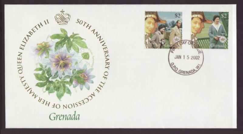 Grenada 3238a,3283d Queen Elizabeth II U/A FDC