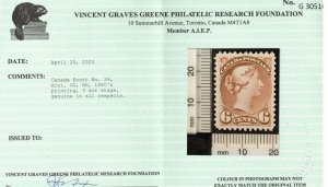 Canada #39 Extra Fine Never Hinged **With Certificate**