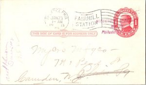 United States Pennsylvania Philadelphia, Pa. Fairhill Station 1909 American F...
