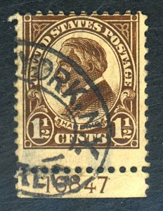 U.S. #553 USED PL# SINGLE