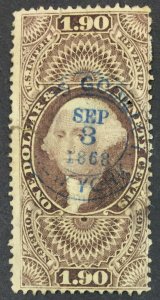 MOMEN: US STAMPS #R87c USED REVENUE LOT #48278