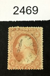 MOMEN: US STAMPS #26 USED LOT #2469