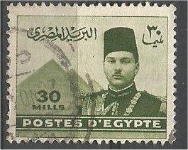 EGYPT, 1946, used 30c, King Farouk. Scott 234B