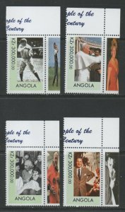 Thematic Stamps Others - ANGOLA 1999 GREAT PEOPLE 2nd ser> 4v mint