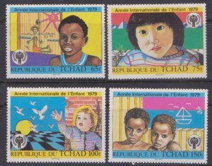 CHAD - 1979 INTERNATIONAL YEAR OF THE CHILD - 4V MINT NH