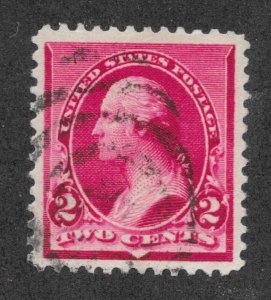 #220c Used, 2c. Washington, Caps on Both 2's, FREE INSURED SHIPPING