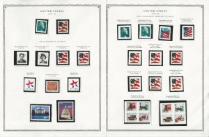 United States Stamp Collection 24 Scott Pages, Mint NH, 2001-2002, JFZ