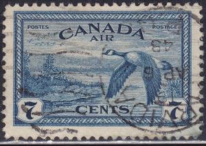 Canada C9 USED 1946 Canada Goose, Air Mail Stamp 7¢