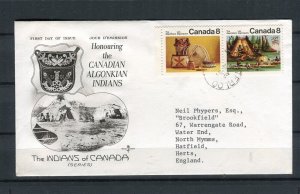 CANADA; 1972 early Illustrated fine used FDC First Day Cover, Canadian Indians