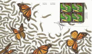 2009 Canada FDC Sc 2328 - Beneficial Insects - Monarch Caterpillar - PB LR