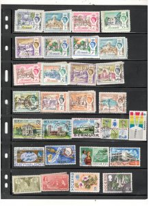BERMUDA COLLECTION ON STOCK SHEET MINT/USED