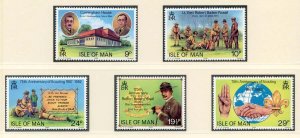 1982 Isle of Man SG211/SG215 Boy Scout Set Unmounted Mint