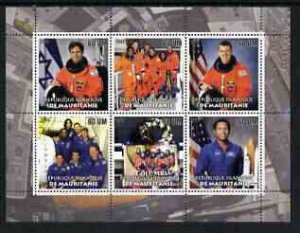 MAURITANIA - 2003 - Tribute to Columbia #2 - Perf 6v Sheet - MNH -Private Issue