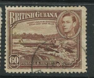 British Guiana - Scott 237 - KGVI- Definitive -1938 - FU - Single 60c Stamp