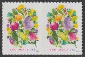 US 5850 Wedding Blooms two ounce horz pair MNH 2024