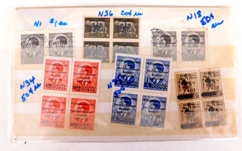 Trieste #N1 N36 Used & Mint (no gum VF) Italy/Yugo Overprint/Surcharged 1`944 