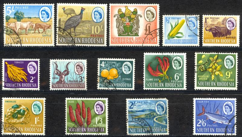 Southern Rhodesia Sc# 95-108 Used 1964 Definitives