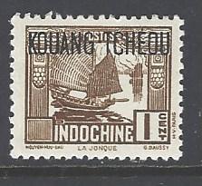 France Offices in China Kwangchowan 104 mint hinged no thin (RS)