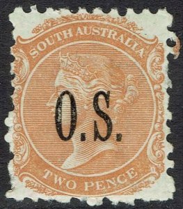 SOUTH AUSTRALIA 1891 QV OS 2D MNH ** WMK CROWN/SA SG W13 PERF 10 