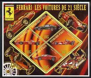 HAITI SHEET CINDERELLA F1 RACING CARS FERRARI FORMULA 1