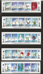 SOLOMON ISLANDS SG# 570a 10 STRIPS/5 FVF/MNH