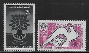 Tunisia 366-7 1960 WRY set MNH