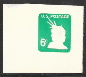 USA U551: 6c Liberty, cut square, unused, VF