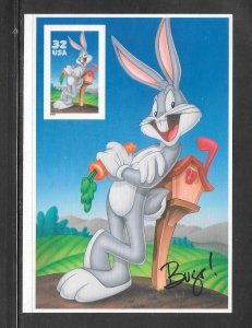 #3137c MNH One stamp on pane Bugs Bunny.