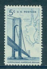 1258 5c Bridge Fine MNH