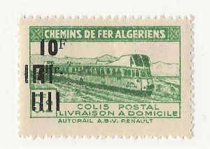 Algeria (Ceres Colis Postaux  #168 ) 10F on 7f on 5.2  OG VF