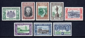 Southern Rhodesia - Scott #56-63 - MH - SCV $7.05