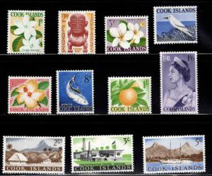 Cook Islands Scott 148-158 MH*  CV $31.20