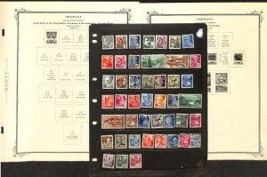 Germany WW2 Allied Occupation Stamp Collection on 12 Scott Specialty Pages (BF)