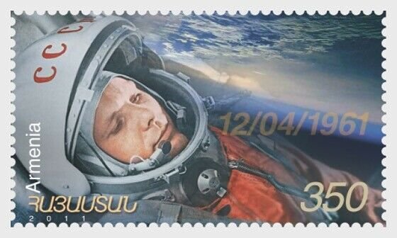 2011   ARMENIA -  SG:777  - GARGIN SPACE FLIGHT 50TH ANNIV. - UNMOUNTED MINT