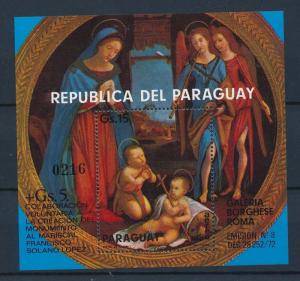 [35594] Paraguay 1975 Painting Villa Borghese Souvenir Sheet MNH