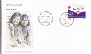 1993, Greenland: Red Cross, FDC (E9120)