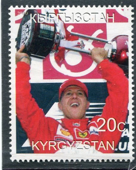 Kyrgyzstan 2000 FORMULA 1 SCHUMACHER 1 value Perforated Mint (NH)