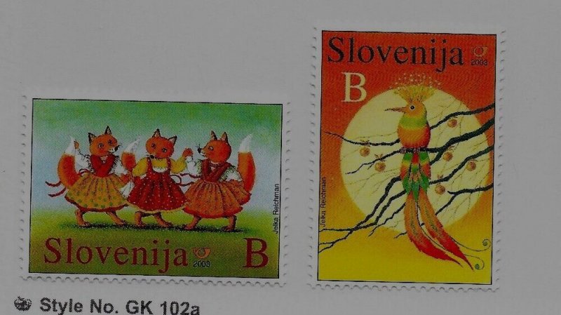SLOVENIA Sc 519-20 NH issue of 2003 - FAIRY TALES 