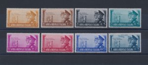 1941 Italian East Africa, Brotherhood of Arms, n . 34/40 + A21, set of 8 values