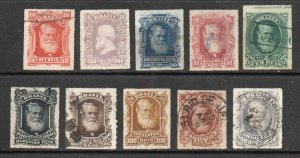 Brazil - Sc# 68 - 77 Used / Very Fine Centering   -    Lot 0424127