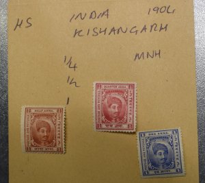 INDIA Stamps  Kishangarh  1904    MNH     ~~L@@K~~