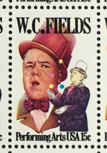 1980 sheet, W. C. Fields Sc# 1803