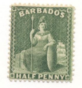 BARBADOS #50 Mint Hinged, Scott $26.00