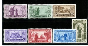 Italy #258-264 (IT135) Complete 1931 Death St Antony, M, H, F-VF, CV$84.40