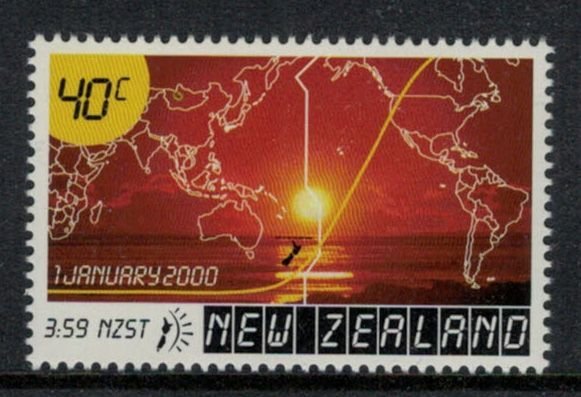 New Zealand 2000 SG2310 Map & Sunrise - MNH