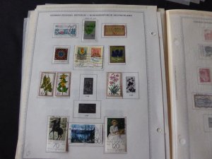 Germany 1971-1980 Stamp Collection on Album Pages